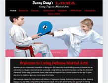 Tablet Screenshot of livingdefense.com